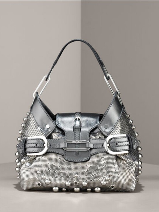 Jimmy Choo Handbags - RARE JIMMY CHOO Liquid Silver Mesh Tam Tote